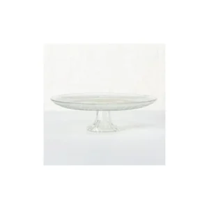 Wadiga Présentoir à Gâteau Sur Pied Rond En Verre 25x25x7cm 12