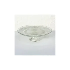 Wadiga Présentoir à Gâteau Sur Pied Rond En Verre 25x25x7cm 18