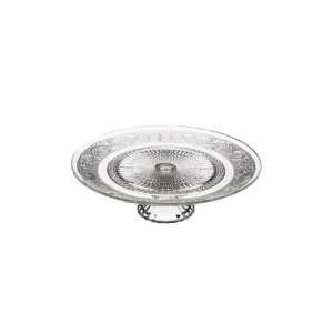 Wadiga Présentoir à Gâteau / Tarte Sur Pied Rond En Verre Romance – 25x25x8cm 9