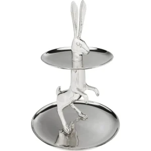 Kare Design Présentoir à Gâteaux 2 Niveaux Lapin En Alu 15