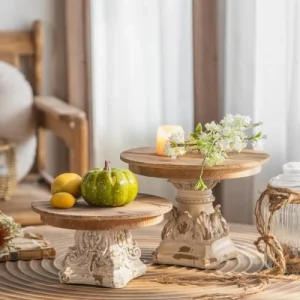 Mathi Design Présentoir De Table En Bois Blanc 11