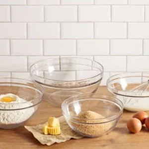 Duralex Saladier Empilable 2,4L En Verre Trempé Résistant Transparent 10