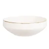 Maisons Du Monde Saladier En Porcelaine Blanche Et Doré 16
