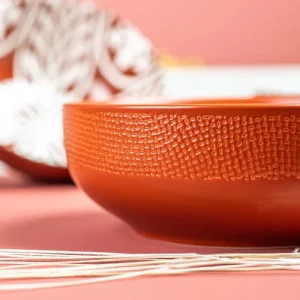 Table Passion Saladier Terra 16,5 Cm En Grès Orange 6