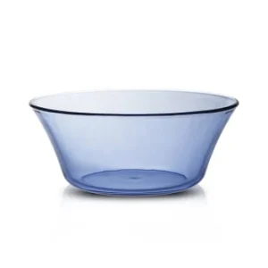 Duralex Saladier Tulipe 2,2L En Verre Trempé Résistant Teinté Bleu Marine 15