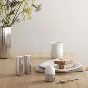 Georg Jensen Salière Et Poivrière En Acier Inoxydable 8