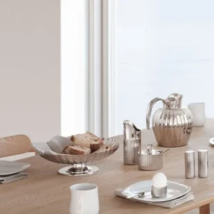 Georg Jensen Salière Et Poivrière En Acier Inoxydable 12