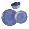 Sia Deco Service 18 Pièces Géométrique Bleu 11
