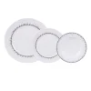 Table Passion Service D’assiettes 18 Pièces En Porcelaine Blanc 8