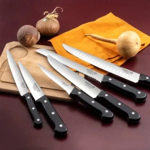 SABATIER TROMPETTE Set 5 Couteaux De Boucher 9