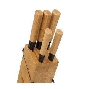 Five Simply Smart Set De 5 Couteaux De Cuisine + Bloc Bambou 6