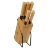 Five Simply Smart Set De 5 Couteaux De Cuisine + Bloc Bambou 16