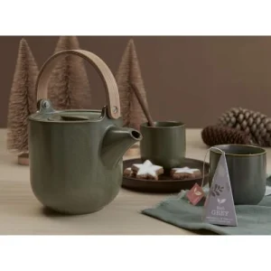 ASA SELECTION Théière Coppa Nori En Poreclaine Et Bois 0,6L 11