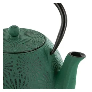Aromandise Théière En Fonte Vert émeraude 1,2L 12