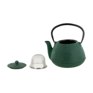 Aromandise Théière En Fonte Vert émeraude 1,2L 14