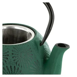Aromandise Théière En Fonte Vert émeraude 1,2L 16