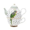 Yvonne Ellen Théière En Porcelaine Perroquet 36cl 11