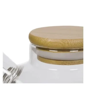 Aromandise Théière En Verre Et Bambou 1L 12