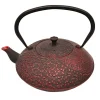 Signes Grimalt Théière Japonaise Noire Et Rouge En Fonte 1L 20