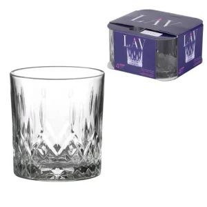 Wadiga Verres à Whisky Avec Motifs Embossés 33cl – Lot De 4 9